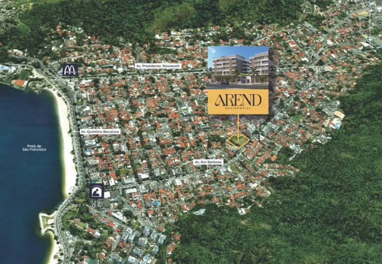 Localização do empreendimento Residencial Arend